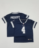 Dallas Cowboys #4 Dak Prescott Blue Vapor Untouchable Limited Toddlers Jersey