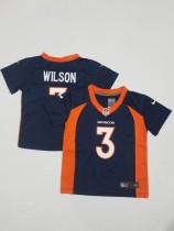 Denver Broncos #3 Russell Wilson Blue Vapor Untouchable Limited Toddlers Jersey