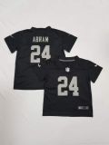 Oakland Raiders #24 Johnathan Abram Black Vapor Untouchable Limited Toddlers Jersey