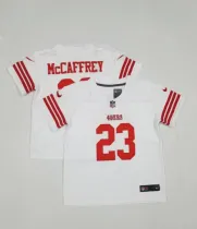 San Francisco 49ers #23 Christian McCaffrey 2022 New White Vapor Untouchable Limited Toddlers Jersey