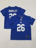 New York Giants #26 Saquon Barkley Blue Vapor Untouchable Limited Toddlers Jersey