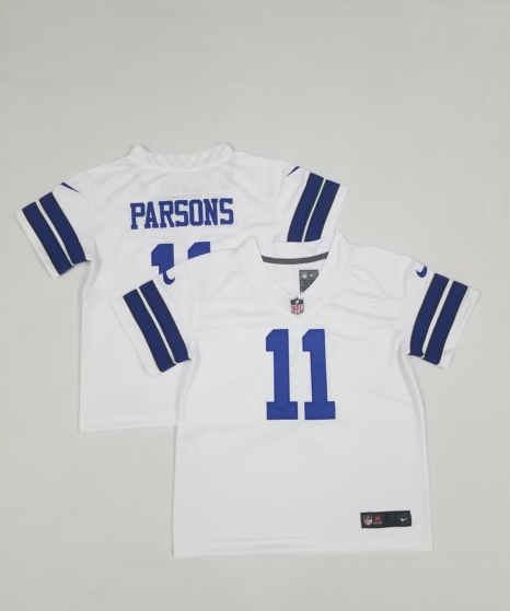 Dallas Cowboys #11 Micah Parsons White Vapor Untouchable Limited Toddlers Jersey