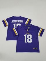 Minnesota Vikings #18 Justin Jefferson Purple Vapor Untouchable Limited Toddlers Jersey