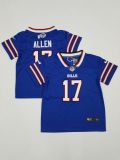 Buffalo Bills #17 Josh Allen Blue Vapor Untouchable Limited Toddlers Jersey