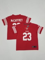 San Francisco 49ers #23 Christian McCaffrey 2022 New Red Vapor Untouchable Limited Toddlers Jersey