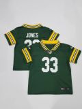 Green Bay Packers #33 Jones Green Vapor Untouchable Limited Toddlers Jersey