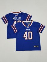 Buffalo Bills #40 Miller Blue Vapor Untouchable Limited Toddlers Jersey