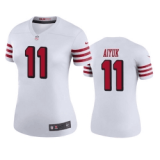 Women San Francisco 49ers #11 Brandon Aiyuk White Color Rush Limited Jersey