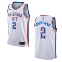 NBA Oklahoma City Thunder #2 Shai Gilgeous-Alexander 2022/23 Swingman White Jersey