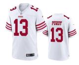 Youth San Francisco 49ers # #13 Brock Purdy 2022 New White Vapor Untouchable Limited Jersey