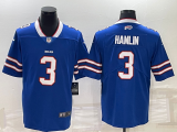 Men's Buffalo Bills #3 Damar Hamlin Blue Vapor Untouchable Limited Jersey