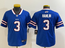 Youth Buffalo Bills #3 Damar Hamlin Blue Vapor Untouchable Limited Jersey