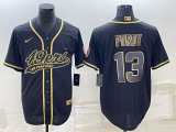 Men's San Francisco 49ers #13 Brock Purdy Black Baseball Nike Jersey