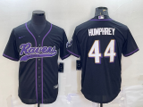 Copy Men's Baltimore Ravens #44 Humphrey Black Baseball Nike Jersey