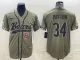 Men's Chicago Bears #34 Walter Payton 2022 Olive Salute To Service Baseball Nike Jersey