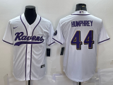 Men's Baltimore Ravens #44 Humphrey White Baseball Nike Jersey