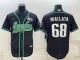Men's Philadelphia Eagles #68 Jordan Mailata Black With Super Bowl LVII Patch Limited Jersey