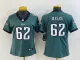 Women Philadelphia Eagles #62 Jason Kelce Green Vapor Untouchable Limited Jersey