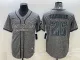 Men's Philadelphia Eagles #26 Miles Sanders Grey With Patch Limited Jersey