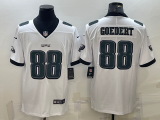 Men's Philadelphia Eagles 88 Goedert White Vapor Untouchable Limited Jersey