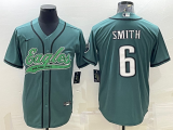 Men's Philadelphia Eagles #6 DeVonta Smith Green With Patch Limited Jersey