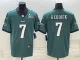 Men's Philadelphia Eagles #7 Haason Reddick Green Super Bowl LVII Patch Vapor Untouchable Limited Jersey