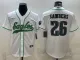 Men's Philadelphia Eagles #26 Miles Sanders White With Patch Limited Jersey