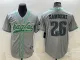 Men's Philadelphia Eagles #26 Miles Sanders Gray With Patch Limited Jersey
