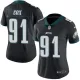 Women Philadelphia Eagles #91 Fletcher Cox Black Vapor Untouchable Limited Jersey