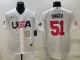 MLB USA Baseball Brady Singer 2023 World Baseball Classic White Jersey