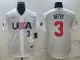 MLB USA Baseball Mookie Betts 2023 World Baseball Classic White Jersey