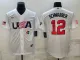 MLB USA Baseball Kyle Schwarber 2023 World Baseball Classic White Jersey