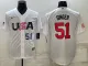 MLB USA Baseball Brady Singer 2023 World Baseball Classic White Jersey