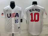 MLB USA Baseball J.T. Realmuto 2023 World Baseball Classic White Jersey