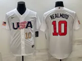 MLB USA Baseball J.T. Realmuto 2023 World Baseball Classic White Jersey