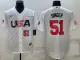 MLB USA Baseball Brady Singer 2023 World Baseball Classic White Jersey