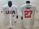 MLB USA Baseball Mike Trout 2023 World Baseball Classic White Jersey