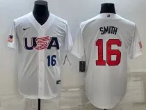 MLB USA Baseball Will Smith 2023 World Baseball Classic White Jersey