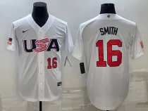 MLB USA Baseball Will Smith 2023 World Baseball Classic White Jersey