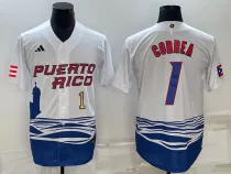 MLB USA Baseball #1 Gorrea 2023 World Baseball Classic White Jersey