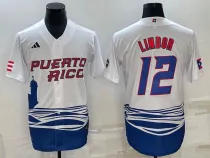 MLB USA Baseball Francisco Lindor 2023 World Baseball Classic White Jersey