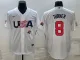 MLB USA Baseball Trea Turner 2023 World Baseball Classic White Jersey