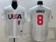 MLB USA Baseball Trea Turner 2023 World Baseball Classic White Jersey