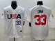 MLB USA Baseball Lance Lynn 2023 World Baseball Classic White Jersey