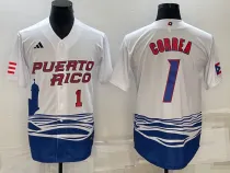 MLB USA Baseball #1 Gorrea 2023 World Baseball Classic White Jersey