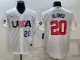 MLB USA Baseball Pete Alonso 2023 World Baseball Classic White Jersey
