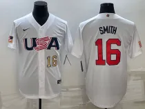 MLB USA Baseball Will Smith 2023 World Baseball Classic White Jersey