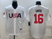 MLB USA Baseball Will Smith 2023 World Baseball Classic White Jersey