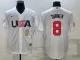 MLB USA Baseball Trea Turner 2023 World Baseball Classic White Jersey
