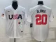 MLB USA Baseball Pete Alonso 2023 World Baseball Classic White Jersey